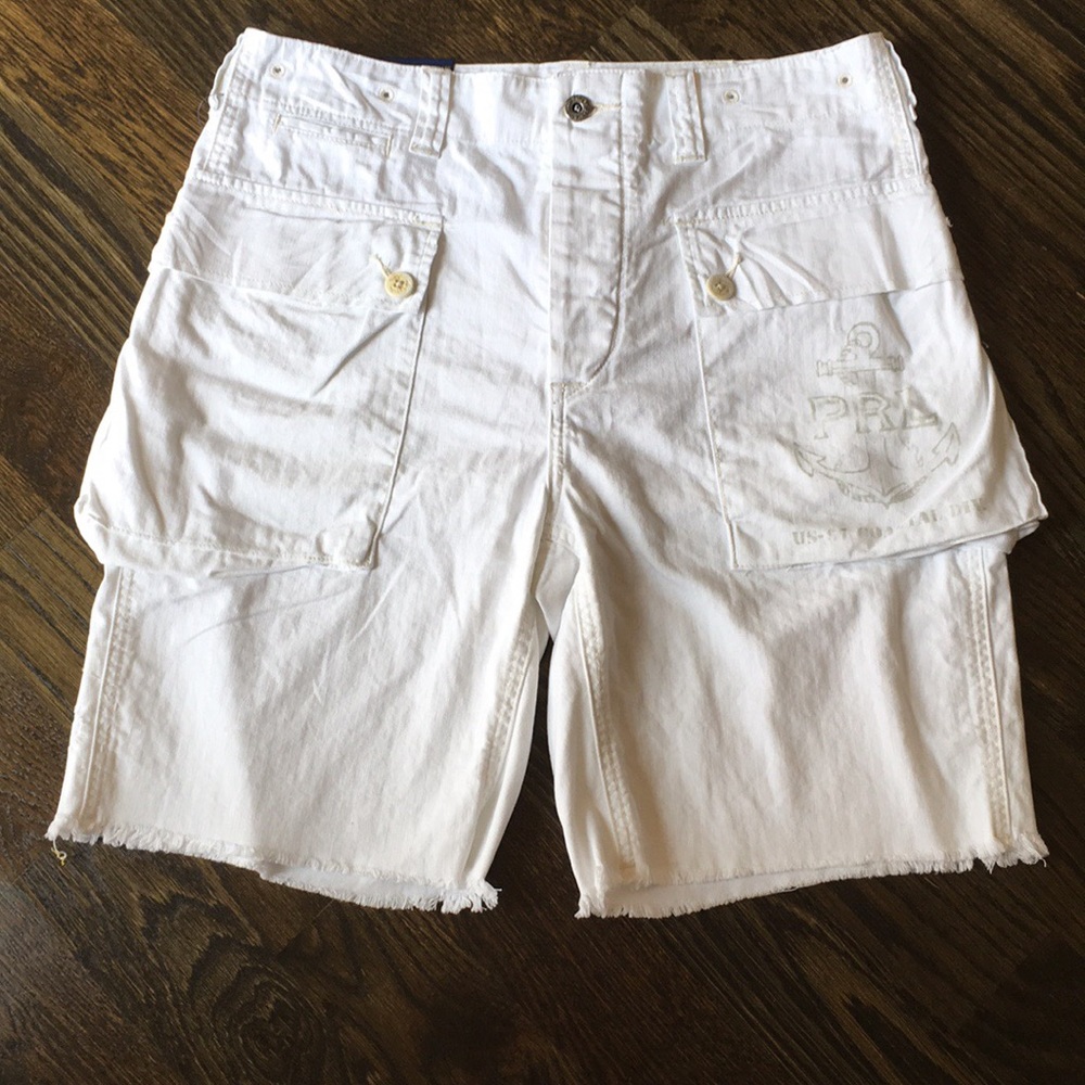 Men’s Polo Ralph Lauren White Utility Short